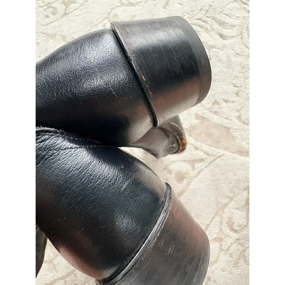 Dan Post Men's 8.5 Black Leather Western Cowboy Boot